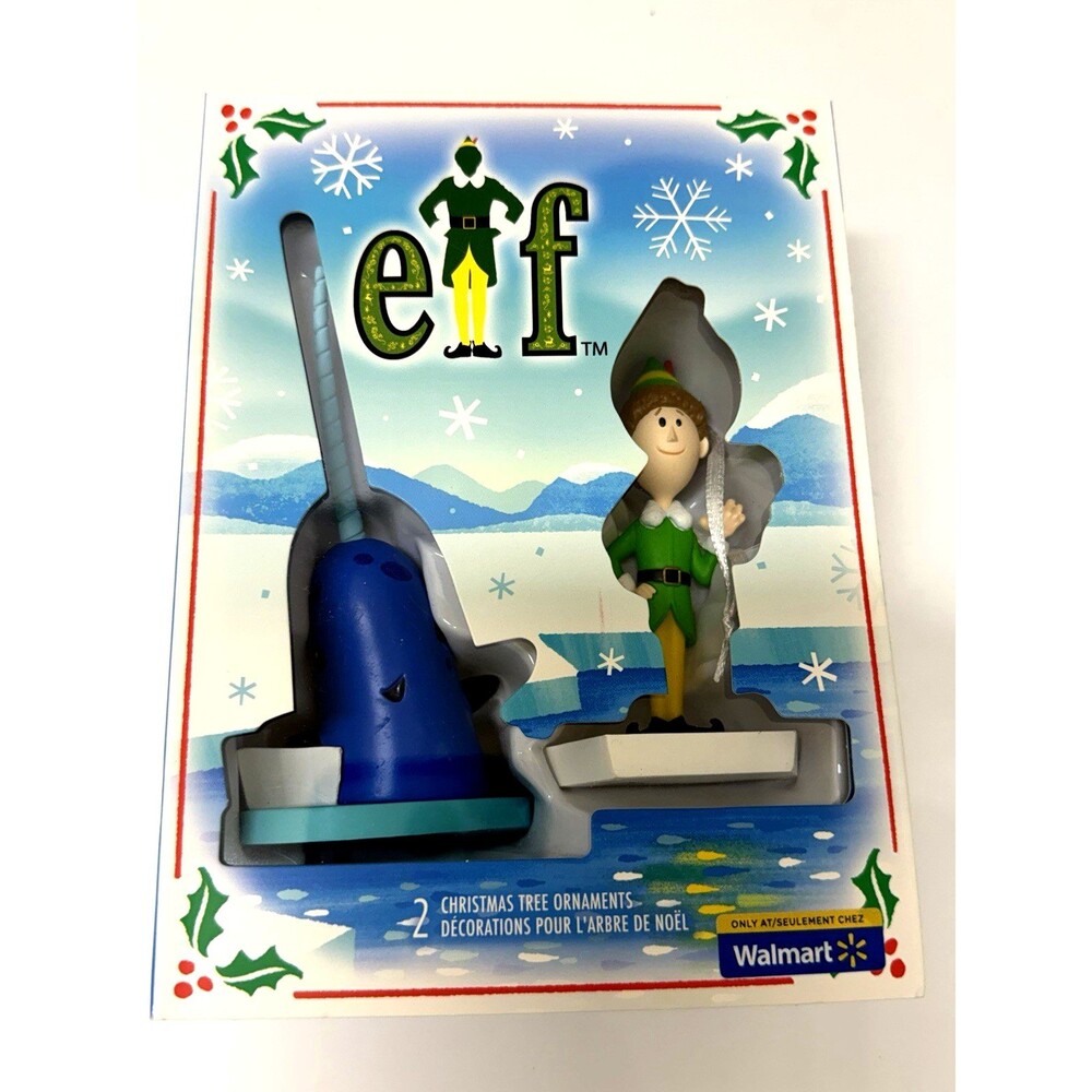 Hallmark Ornaments BUDDY THE ELF & NARWHAL 2pk Christmas Tree Ornament EXCLUSIVE